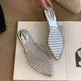 KYLETHOMASW  -  Fashion Pointed Toe Ladies Flats Slippers Female Footwear Sandals Shoes Summer Beach Slides Flats Slippers Shoes For Women Mules