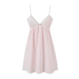 KYLETHOMASW  -  Sexy evening dresses for women ecening party Summer dresses women flower v neck white dress elegant vintage dresses pink