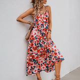 KYLETHOMASW  -  Summer Dress Women New Summer Vacation Dresses Floral Print Women Clothing Beach Dress Sexy m