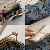 Kylethomasw Luxury Handbag Clutch Bags For Women Three-dimensional flower Women's Bag Exquisite Wedding Embossed Crossbody Bag Evening Bag