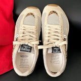 KYLETHOMASW  -  Women's Running Shoes 2025 New Mesh Breathable Casual Sneakers Lace Up Anti-Slip Retro Sports Shoes Versatile Low Top Sneakers