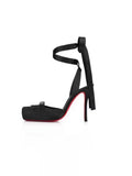 KYLETHOMASW  -  Summer New French Girls' Ballet High Heels Satin Ribbon Ballet Bow Hooded Sandals