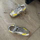 KYLETHOMASW  -  Women's Sports Shoes  Breathable Soft-Soled Forrest Gump Shoes  2025 New Genuine Leather Dad Shoes German Training Shoes