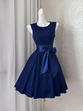 KYLETHOMASW  -  Ancient French temperament waist thin vest dress women's summer new niche high-end lace-up dress dress