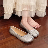 KYLETHOMASW  -  New Korean Style Women's Split-Toe Loafers Shallow Cut Ballet Flat Slip-Ons with Comfortable Mary Jane Spring/Autumn Tabis Shoes