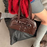 KYLETHOMASW  -  Bandage Bow Shoulder Bag Pillow Bags for Woman New Versatile Bolsos Mujer Commuter Boston Sac Femme Advanced Sense Bolsas