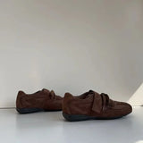 KYLETHOMASW  -  Spring Autumn Women's Vulcanize Shoes Flat Sole Lace-up Hook & Loop Sneakers Women Leisure Retro Ballet Zapatillas De Mujer