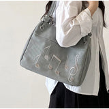 KYLETHOMASW  -  Kawaii Hobo Ita Bag Shoulder Bag Transparent Pvc Window Diy Badge Display Itabag Y2k Jk Anime Cosplay Handbag For Girls