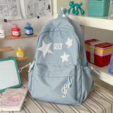 KYLETHOMASW  -  Plaid Star School Backpack Large Capacity Mochila Travel Mochilas Shopper Bag Student Bolsas Feminina Daily Casual Backpacks