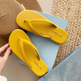 KYLETHOMASW  -  Summer Candy Color Women Slipper Fashion Slip On Ladies Casual Flip Flop Shoes Soft Flat Heel Outdoor Beach Slide New Woman