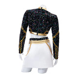 KYLETHOMASW  -  Zoey Cosplay Costume Wig Shoes Black Coat Singing Suit Song-Promotion Costume Women Halloween Party Role Playing Outfit