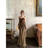KYLETHOMASW  -  French Light Luxury Splicing Dress Women's Summer High-end Banquet New Dress Generous and Decent Skirt Tide
