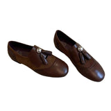 KYLETHOMASW  -  Women Flats Loafers Shoes Designer Casual Mary Jane Summer 2025 Dress Women Sandals Walking Pu Leather Lolitas Round-toed Shoes