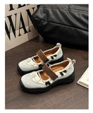 KYLETHOMASW  -  Women's Retro Style Shallow Mouth Casual Mary Jane Autumn New Fashion Versatile Comfortable Thick Soled Sports Single Shoes