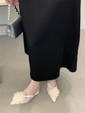 KYLETHOMASW  -  Low Shoes Cotton Fabric PU Rome Hoof Heels Rubber Low Shoes Cotton Fabric Rome Hoof Heels Rubber