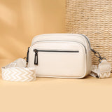 KYLETHOMASW  -  Women Crossbody Bag Casual Leather Shoulder Handbag Solid Travel Purse Vintage Adjustable Shoulder Straps Tote Bag Clutch Purse