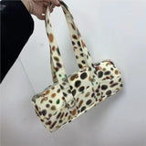 KYLETHOMASW  -  Korean Colorful Polka Dot Shoulder Bags Women Cylinder Zipper Handbag Ladies Unique Versatile Fashion Commute Crossbody Bag