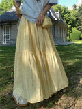 KYLETHOMASW  -    Summer Sweet Daily Skirts Women Flowers Chic Loose Elegant High Waist 2024 Streetwear Casual Sweet New Slim
