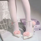 KYLETHOMASW  -  Elegant woman heeled shoes pink wedding bridal heels for ladies rose Lolita cosplay heels y2k cutecore dress shoes