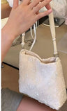 KYLETHOMASW  -  Beads Spliced Bag Shoulder Crossbady Bags Small Square Bolsos mujer Advanced Sense Bolsa Beautiful Bolsas Exquisite Sac Femme