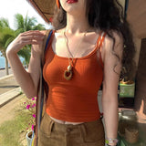 KYLETHOMASW  -  Dopamine Outfit Suit with Padded Camisole Women's Summer High Waist Printed Skirt and Hip Skirt Two-piece Set