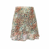 KYLETHOMASW  -  Summer High Waist Leopard Print Polka Dot A-shaped Skirt Ruffle Edge Skirt