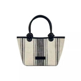 KYLETHOMASW  -  Korean Retro Stripe Handbag Women Lightweight Large Capacity Tote Bag Ladies Everyday Commute Lightweight Crossbody Bag