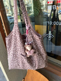 KYLETHOMASW  -  Leopard Print Bag Shoulder Bags Double Sided Tote Bolsos mujer Large Capaci Bolsa Commuter Bolso Korean Style New Sac Femme