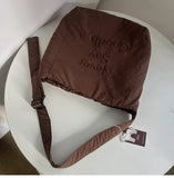 KYLETHOMASW  -  Men and Women Streetwear Travel Crossbody Bags Korean Letter Embroidery Y2k Handbags Trendy Casual All Match Shoulder Bag Women