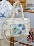 KYLETHOMASW  -  Cute Ita Tote Bag Clear Display Window Crossbody Bags New Fashion DIY Shoulder Bag Female Y2K Handbags and Purses