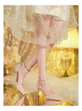 KYLETHOMASW  -  Sharp Pointed High Heels Women New French Style Single Shoe Sandals Women Paired with A Skirt Thin Heeled Pumps Women Shoes