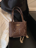 KYLETHOMASW  -  High-End Hand-Held Small Bag for Women 2025 New Trendy Fashion Texture Mini Bucket Bag Summer Chain Crossbody Bag