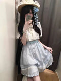 KYLETHOMASW  -  New Lovely Japanese Style Patchwork Dresses Short Sleeve Kawaii Sweet Button Bow Dress Summer Women Fashion Cute Slim Clothes