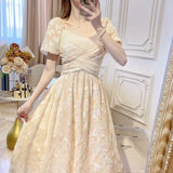 KYLETHOMASW  -  2025 Summer New Palace French Romantic Elegance First Love Fairy Dresses Goddess Gentle Princess Beautiful Vestido