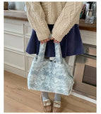 KYLETHOMASW  -  Casual Simple Fluffy Women's Handbags High-capacity Streetwear Shopping Underarm Bag Casual Travel Shoulder Bags Y2k Aesthetic