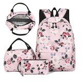 KYLETHOMASW  -  3 Piece Fashion Cute  Student School Bag, With lunch Box Bag,Lightweight Large Capacity Zipper Backpack Woman and Man, Unisex