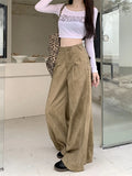 KYLETHOMASW  -  Y2K Aesthetic Wide Leg Jeans Women Korean Streetwear Baggy High Waist Trouser Summer Fashion All Match Chic Straight Denim Pants
