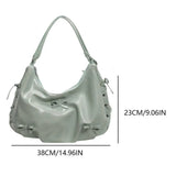 KYLETHOMASW  -  Trend Brand Crescent Bag Women PU Leather Fashion Backpack High Quality Shoulder Bag Adjustable Strap Ladies Solid Crossbody Bag