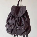 KYLETHOMASW  -  Fashion Ins Simple Pockets Backpacks Y2k Aesthetic Vintage Students Women Bags Casual Travel Schoolbags Y2k Aesthetic All Match