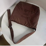 KYLETHOMASW  -  Men and Women Streetwear Travel Crossbody Bags Korean Letter Embroidery Y2k Handbags Trendy Casual All Match Shoulder Bag Women