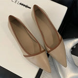 KYLETHOMASW  -  Luxury Designer Elegant Pointed Toe Women Pumps 2024 Autumn Comfort Soft Leather Wedge Shoes Women Shoes Office Flats Loafers