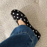 KYLETHOMASW  -  Buckle Ballet Single Shoes for Women New Slip on Shoes Drawstring Round Toe Soft Sole Casual Loafers Flats Zapatos De Mujer