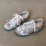 KYLETHOMASW  -  Retro Style Women's Casual Shoes Increased Height Malcolm Deqin Spring New Arrival Comfortable Breathable Mesh Lined Rubber Sole