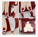 KYLETHOMASW  -  Ita Backpack High-capacity Canvas School Bag Transparent Preppy Style Rucksack for Teenage Girls Display Bolsas Mujer Сумка