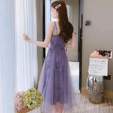 KYLETHOMASW  -  New Chiffon Dress Summer Dress Young Style High end Luxury Slimming Long Dress This Year's New High end Slimming Long Skirt