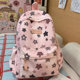 KYLETHOMASW  -  High-capacity Schoolbags Women Ins Korean  All Match Star Printing Laptop Bags Kawaii Y2k Fashion Students Backpacks Streetwear