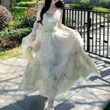 KYLETHOMASW  -  French Sweet Elegant Women 2 Piece Set Aesthetic Lace Splice Embroidery Tops + Design Skirt Fashion Korea Style Outfits Summer