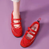 KYLETHOMASW  -  Silver Fashionable Casual Mesh Shoes Women's Summer New Magic Tape Thin Breathable Sports Mary Jane Single Shoes