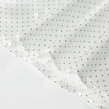 KYLETHOMASW  -  Polka dot short sleeved breasted shirt design with a cinched waist and tie, light and mature satin short commuter top