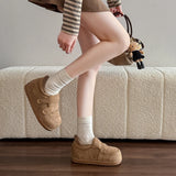 KYLETHOMASW  -  Platform Retro Women Winter New Versatile Round Head Comfortable Warm Sneakers